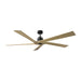 Visual Comfort Fan - 5ASPR70MBKNH - 70"Ceiling Fan - Aspen 70 - Midnight Black