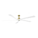 Visual Comfort Fan - 5ASPR84BBS - 84"Ceiling Fan - Aspen 84 - Burnished Brass
