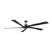 Visual Comfort Fan - 5ASPR84MBK - 84"Ceiling Fan - Aspen 84 - Midnight Black