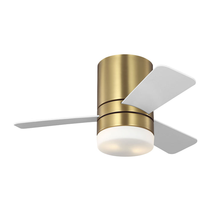Generation Lighting - 3ERHR32BBSD - 32"Ceiling Fan - Era 32 Hugger LED - Burnished Brass