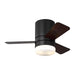 Generation Lighting - 3ERHR32MBKD - 32"Ceiling Fan - Era 32 Hugger LED - Midnight Black