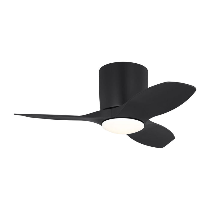 Generation Lighting - 3TTHR32MBKD - 32"Ceiling Fan - Titus 32 Hugger LED - Midnight Black