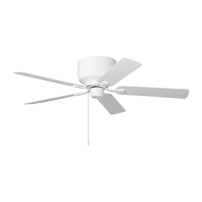 Generation Lighting - 5LDH52RZW - 52"Ceiling Fan - Linden 52 Hugger - Matte White