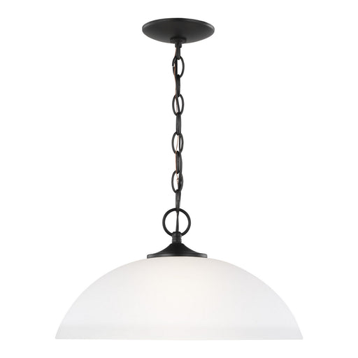 Generation Lighting - 6516501EN3-112 - One Light Pendant - Geary - Midnight Black