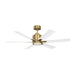 Generation Lighting - 6FLSM52BBSD - 52"Ceiling Fan - Flera Smart 52 LED - Burnished Brass
