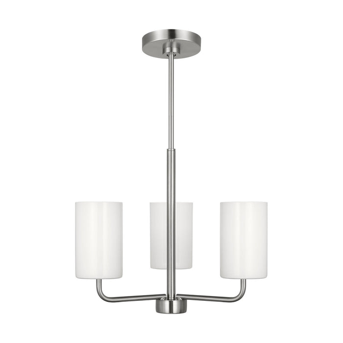 Generation Lighting - GLC1003EN3/BS - Three Light Chandelier - Rhett - Brushed Steel