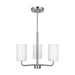 Generation Lighting - GLC1003EN3/BS - Three Light Chandelier - Rhett - Brushed Steel