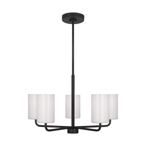 Rhett Five Light Chandelier Midnight Black