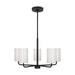 Generation Lighting - GLC1015EN3/MBK - Five Light Chandelier - Rhett - Midnight Black