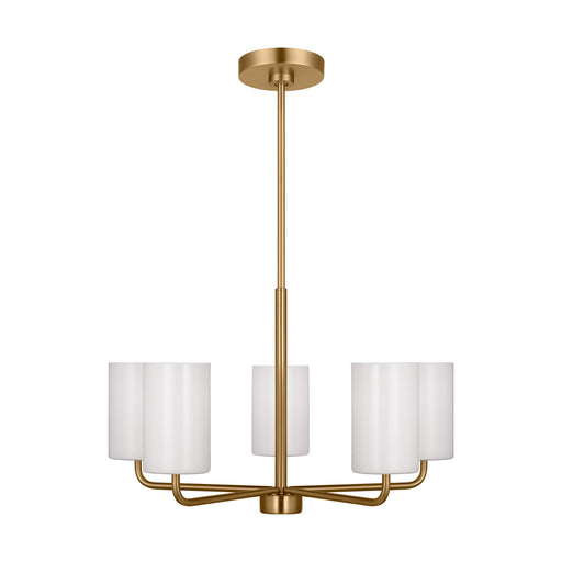 Rhett Five Light Chandelier Satin Bronze