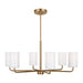 Generation Lighting - GLC1026EN3/SB - Six Light Chandelier - Rhett - Satin Bronze