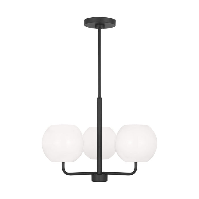 Generation Lighting - GLC1043EN3/MBK - Three Light Chandelier - Rory - Midnight Black