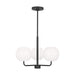 Generation Lighting - GLC1043EN3/MBK - Three Light Chandelier - Rory - Midnight Black