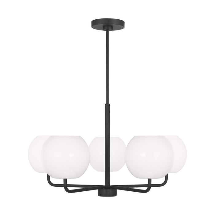 Generation Lighting - GLC1055EN3/MBK - Five Light Chandelier - Rory - Midnight Black