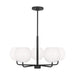 Generation Lighting - GLC1055EN3/MBK - Five Light Chandelier - Rory - Midnight Black