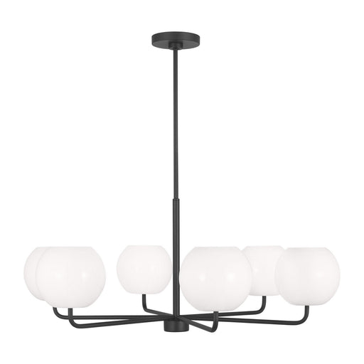 Rory Six Light Chandelier Midnight Black