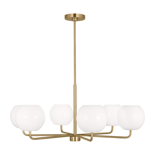 Rory Six Light Chandelier Satin Bronze