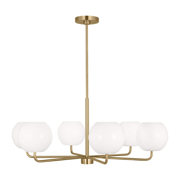 Generation Lighting - GLC1066EN3/SB - Six Light Chandelier - Rory - Satin Bronze