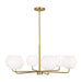 Generation Lighting - GLC1066EN3/SB - Six Light Chandelier - Rory - Satin Bronze
