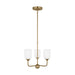 Generation Lighting - GLC1073EN3/SB - Three Light Chandelier - Emile - Satin Bronze