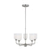 Generation Lighting - GLC1085EN3/BS - Five Light Chandelier - Emile - Brushed Steel