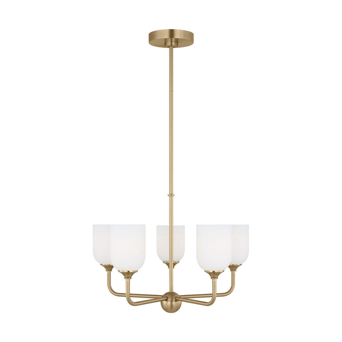 Generation Lighting - GLC1085EN3/SB - Five Light Chandelier - Emile - Satin Bronze