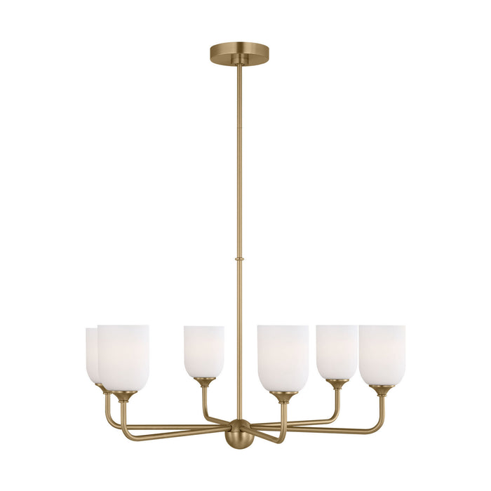 Generation Lighting - GLC1096EN3/SB - Six Light Chandelier - Emile - Satin Bronze