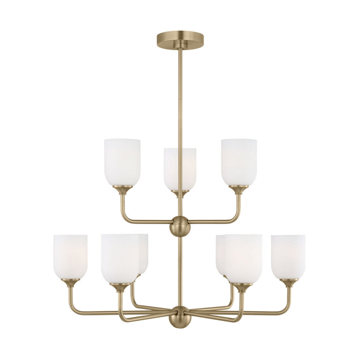 Generation Lighting - GLC1109EN3/SB - Nine Light Chandelier - Emile - Satin Bronze
