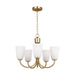 Generation Lighting - GLC1115SB - Five Light Chandelier - Miles - Satin Brass