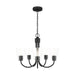 Generation Lighting - GLC1145MBK - Five Light Chandelier - Miles - Midnight Black