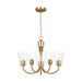 Generation Lighting - GLC1145SB - Five Light Chandelier - Miles - Satin Brass