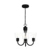 Generation Lighting - GLC1153MBK - Three Light Chandelier - Miles - Midnight Black