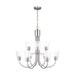 Generation Lighting - GLC1169BS - Nine Light Chandelier - Miles - Brushed Nickel