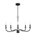 Generation Lighting - GLC1205MBK - Five Light Chandelier - Abells - Midnight Black