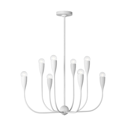 Maya Eight Light Chandelier Matte White