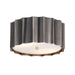 Maxim - 39130GMGLD - Two Light Flush Mount - Allegra - Gunmetal / Gold