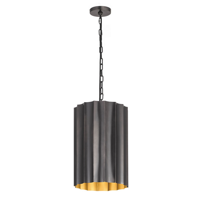 Maxim - 39132GMGLD - One Light Pendant - Allegra - Gunmetal / Gold
