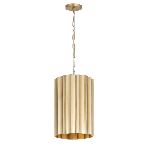 Allegra One Light Pendant Weathered Brass