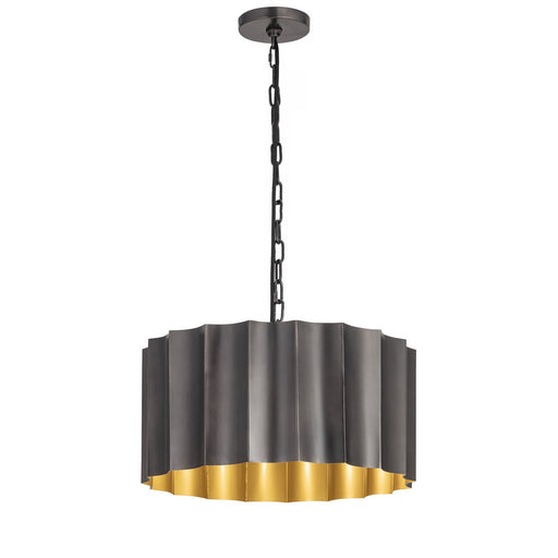 Allegra One Light Pendant Gunmetal / Gold