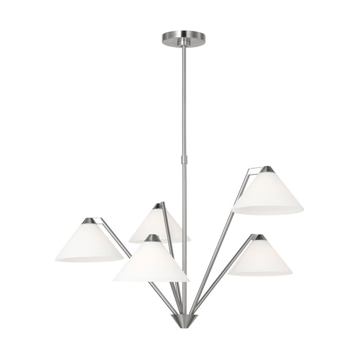 Generation Lighting - GLC1255BS - Chandelier - Werley - Brushed Nickel