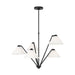 Generation Lighting - GLC1255MBK - Chandelier - Werley - Midnight Black