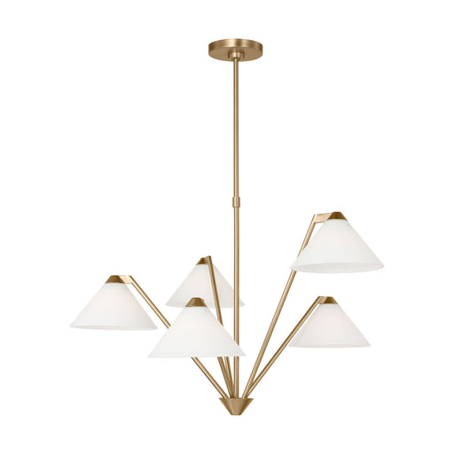 Werley Chandelier Satin Brass