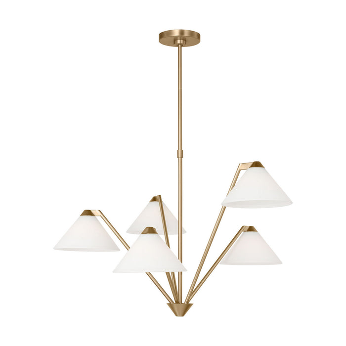 Generation Lighting - GLC1255SB - Chandelier - Werley - Satin Brass
