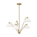 Generation Lighting - GLC1255SB - Chandelier - Werley - Satin Brass