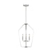 Generation Lighting - GLC1264BS - Four Light Chandelier - Kennan - Brushed Nickel