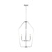 Generation Lighting - GLC1274BS - Four Light Chandelier - Kennan - Brushed Nickel