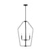 Generation Lighting - GLC1274MBK - Four Light Chandelier - Kennan - Midnight Black