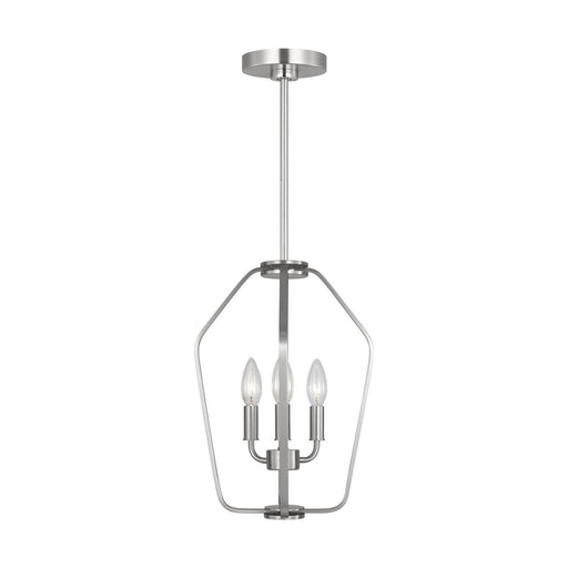 Kennan Three Light Chandelier Brushed Nickel