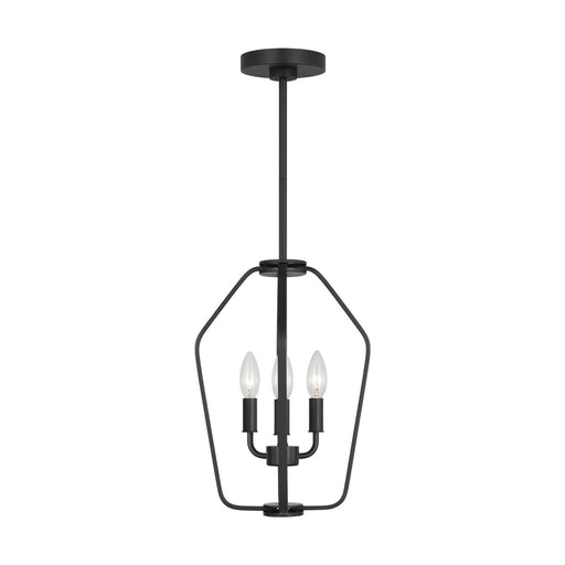 Kennan Three Light Chandelier Midnight Black