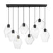Maxim - 21339CLBK - Eight Light Pendant - Geode - Black